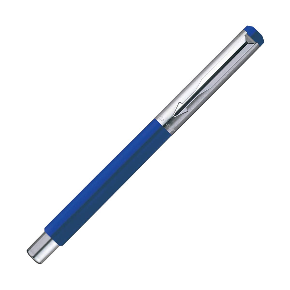 Parker Vector Mettalix Fountain Pen (Blue) with Free Blue Quink Ink Bottle