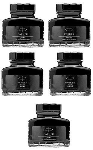 Parker Quink Ink Bottle Black (5 Pic)