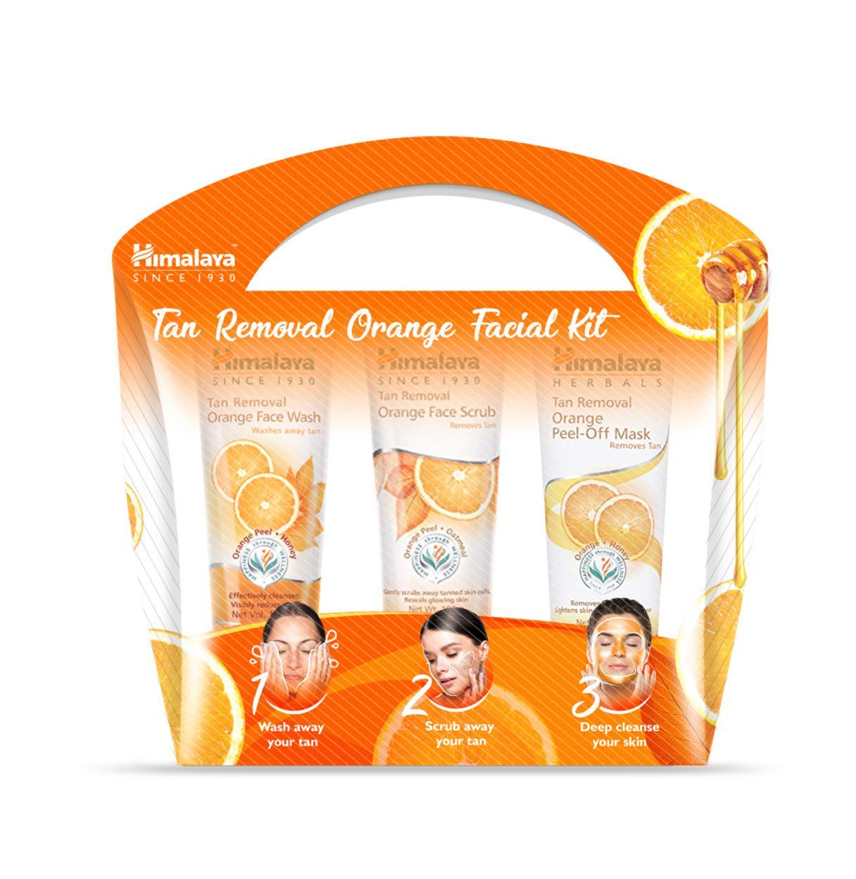 Himalaya Tan Removal Orange Facial Kit 150 ml (Pack of 3)