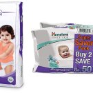 Himalaya Total Care Baby Pants Diapers, Large(54 Count) & Gentle Wipes (72 Count, Pack of 2)