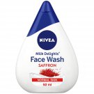 Nivea Face Wash for Normal Skin, Milk Delights, Saffron, 50 ml