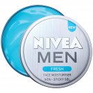 NIVEA Men Fresh Face Moisturizer Gel, Non Sticky & Light Moisturization, 75 Ml, 75 ml