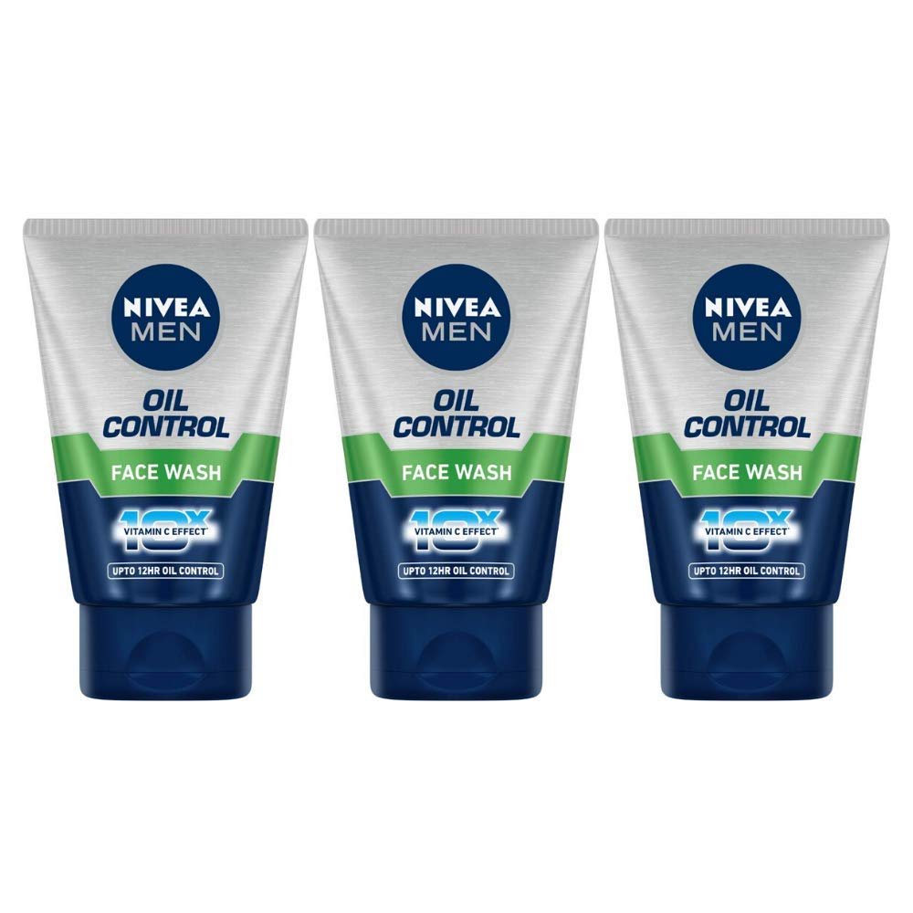 Nivea Oil Control Face Wash, 100ml (Pack of 3)