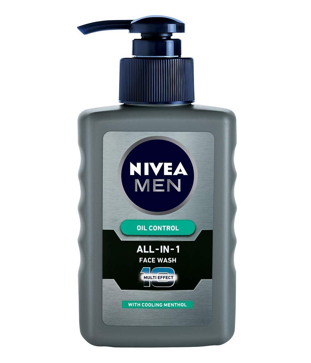 NIVEA Men Face Wash, Oil Control for 12hr Oil Control with 10x Vitamin C Effect, 150 ml
