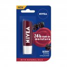 Nivea Lip Balm - Purple, Blackberry, 5 grams pack of 2