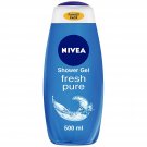 NIVEA Shower Gel, Fresh Pure Body Wash, 500ml