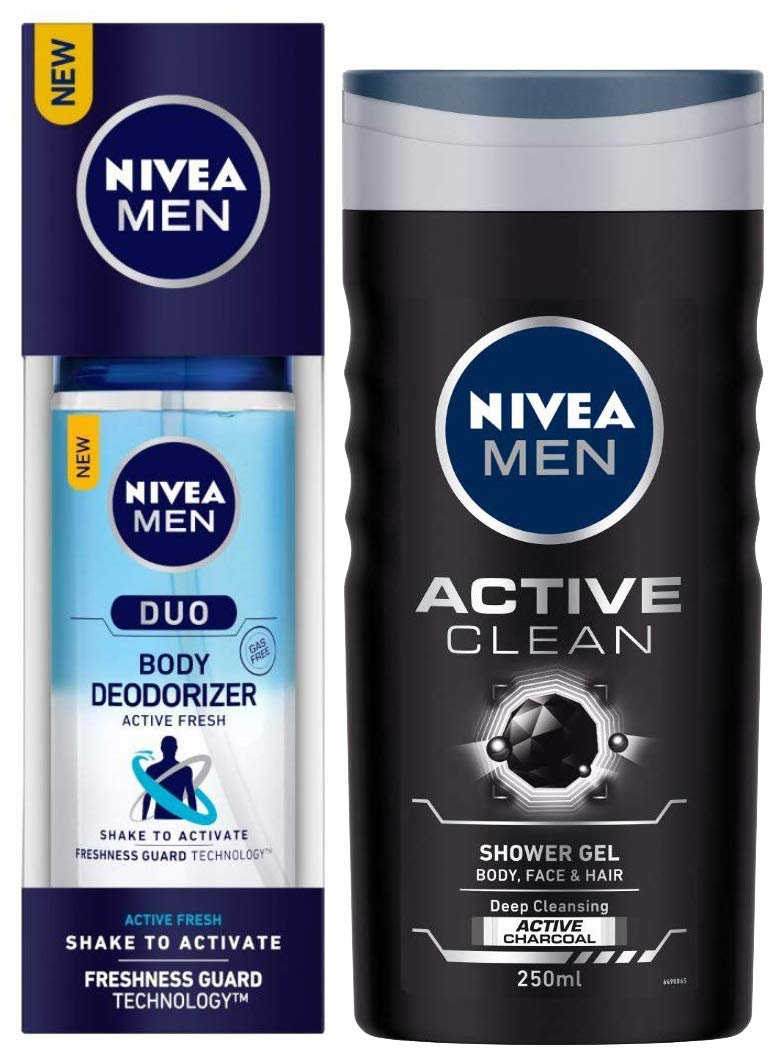 NIVEA Men Deodorant, 100ml And NIVEA Men Shower Gel, Men, 250ml combo
