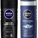 NIVEA Men Shower Gel, Body Wash, 250ml And NIVEA Men Protect & Care Shower Gel, 250ml