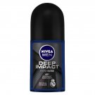 Nivea Deep Impact Freshness Deodorant Roll On for Men, 50 milliliters