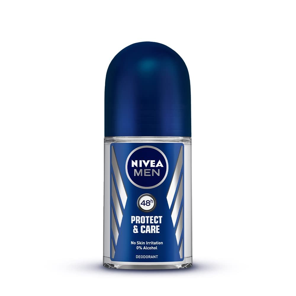 Nivea Protect & Care Deodorant Roll On for Men, 50 milliliters