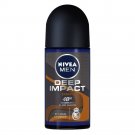 Nivea Deep Impact Energy Deodorant Roll On for Men, 50 milliliters