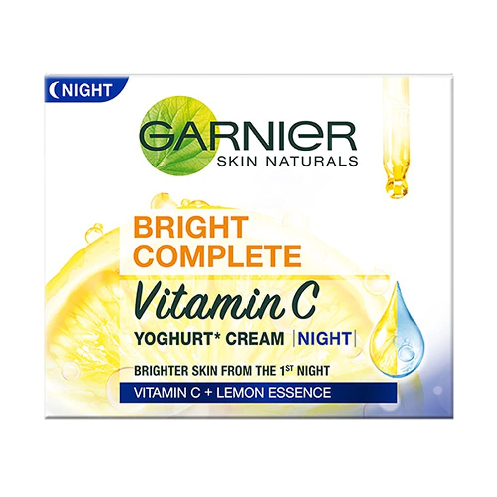 Garnier Bright Complete VITAMIN C YOGHURT Night Cream, 18g