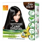Garnier Color Naturals Crème Hair Color, Shade 1 Natural Black, 70ml + 60g + Coloring Tools, 130 ml