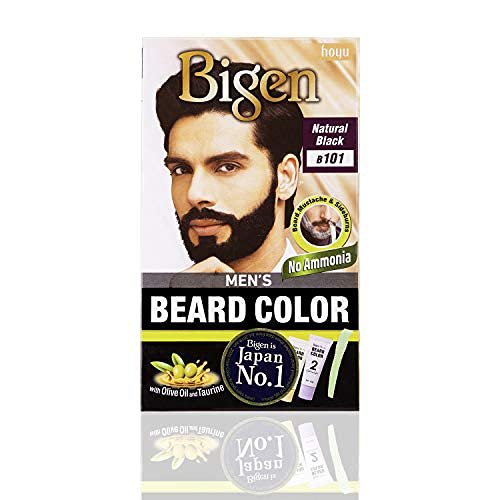 Bigen Men's Beard Colour B101 Natural Black (No Ammonia) Black