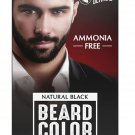 Beardo Beard Color For Men - Natural Black | Long Lasting 30 ml Color Developer, Creme Colorant