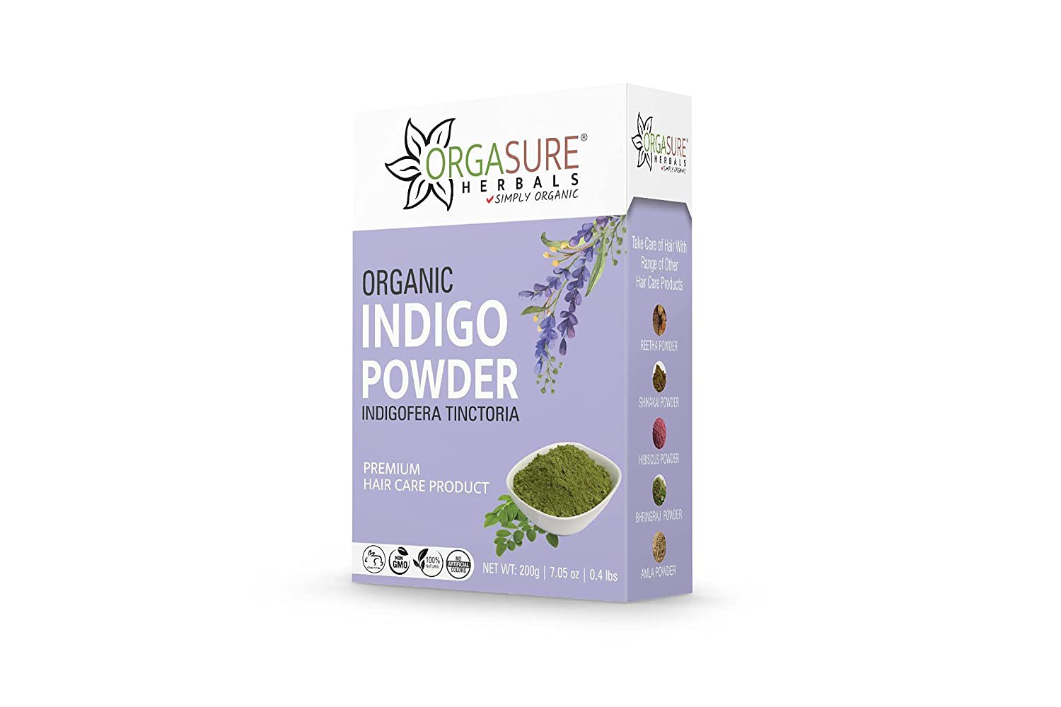 ORGASURE Natural Organic Indigo Powder for Hair | 200g