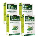 INDUS VALLEY Bio Organic Herbal Henna Powder - (100g* 4= 400g)