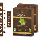 La'Decus INDIA Natural Herbal Organic Mehendi Powder for Hair(Brown) - Pack of 2
