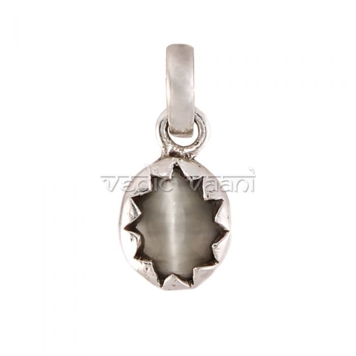 Cat's Eye Gemstone Pendant in Pure Silver Buy Online in USA/UK/Europe