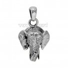 Elephant Head Pendant in Sterling Silver Buy Online in USA/UK/Europe