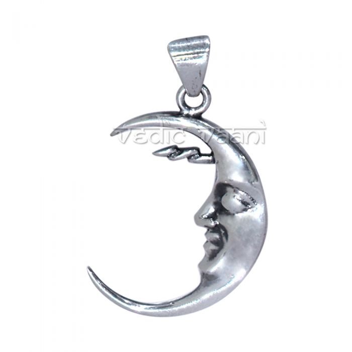Moon Face Pendant in Sterling Silver Buy Online in USA/UK/Europe