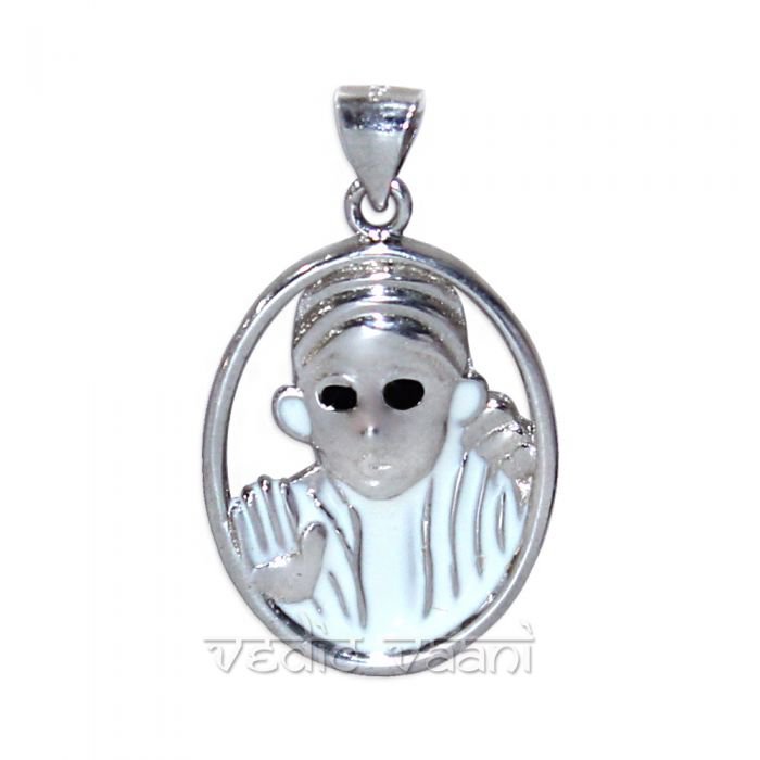 Saibaba Locket in Silver Buy Online in USA/UK/Europe