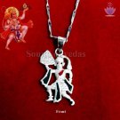 Pure Silver Hanuman Locket with Silver Chain