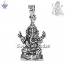 Vighnaharta Lord Ganesh Locket / Pendant in Sterling Silver