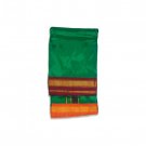 Green Dhoti with Uparna in Pure Silk for Puja and Yagna Buy Online in USA/UK/Europe