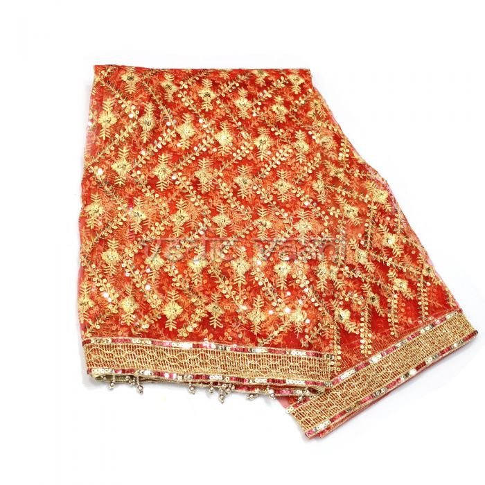 Flower Design Net Chunri Online Store in USA/UK/Europe