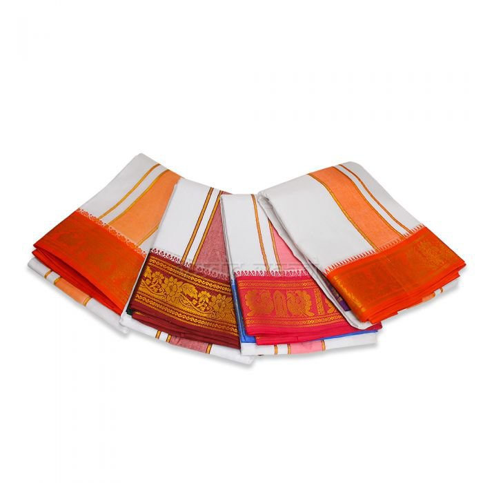 Puja Dhoti for Sacred Ritual - set of 3 Buy Online in USA/UK/Europe