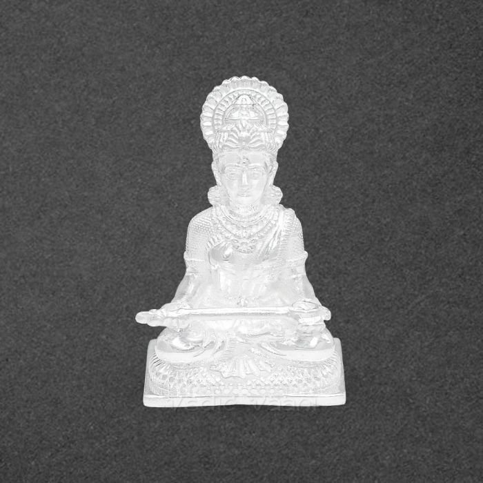 Maa Annapurneshwari Devi Idol in Pure Silver Buy Online in USA/UK/Europe