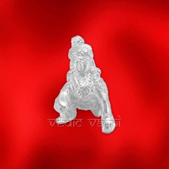 Ladoo Gopal Idol in Pure Silver Buy Online in USA/UK/Europe