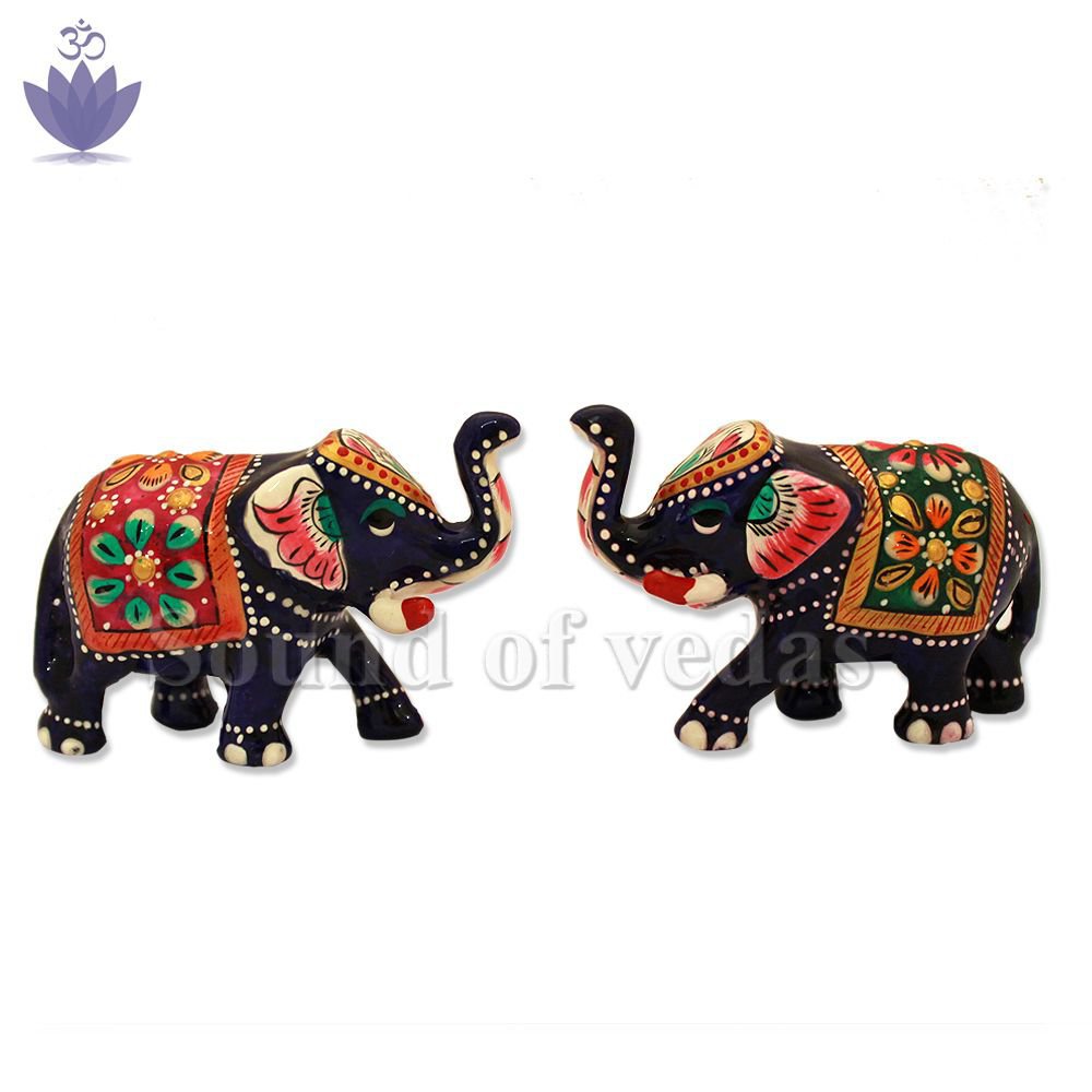 Auspicious Pair Elephants