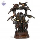 Radhe Krishna Statue under a Tree with Peacock IN STOCK