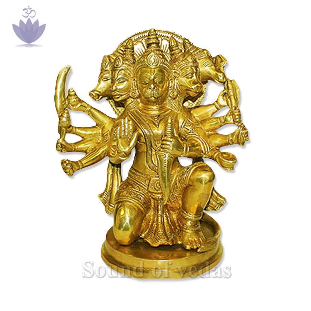 Seated Panchmukhi Hanuman Statue