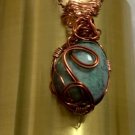 wire stone pendant