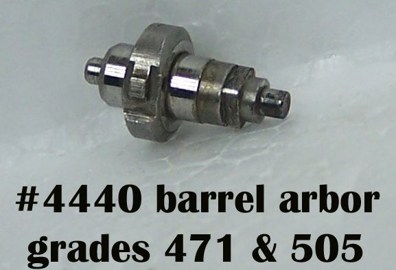 #4440 barrel arbor,grade 471 & 505