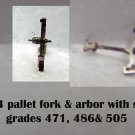 #2884 pallet fork ,arbor & stones for grades 471,505,486