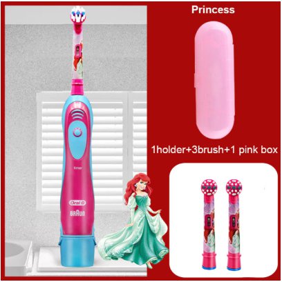 Electric Toothbrush Replacement Oral B Children 2 Mins Smart Timer Powered Clean Tooth Brush SKU073