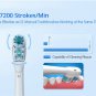 Action Brush Oral B Cross Heads Soft Bristle Gum Care Dual Clean (Brush Heads Only) SKU089