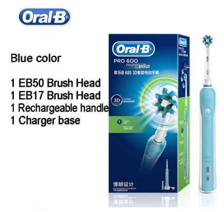 Electric Toothbrush Oral B 3D PRO600 Oral Hygiene Electric Rechargeable Tooth brush SKU168