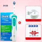 Electric Toothbrush Oral B D12 Vitality Rotary Ultrasonic Rechargeable Oral b Nozzles SKU192