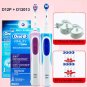 Electric Toothbrush Oral B D12 Vitality Rotary Ultrasonic Rechargeable Oral b Nozzles SKU194