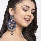 Bohemian BOHO Handmade Seed Beads Drop Aretes With jhumki and mirror Earrings