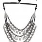 Indian Ethnic Traditional Silver Plated Oxidized Afghani Mirror Choker Necklace