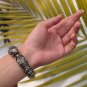 Bangles, Kada, Silver Oxidised Adjustable Openable Bracelet, Indian Jewelry,