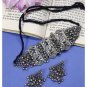 Ethnic Traditional Indian Oxidized Silver Choker Necklace & Earrings.