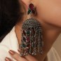 Indian Bollywood Traditional Ethnic Oxidised Chandbali Jhumka Earrings for Women