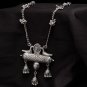 Indian Jewelry Bollywood Style Long Ghungharue Necklace Silver Oxidised Women